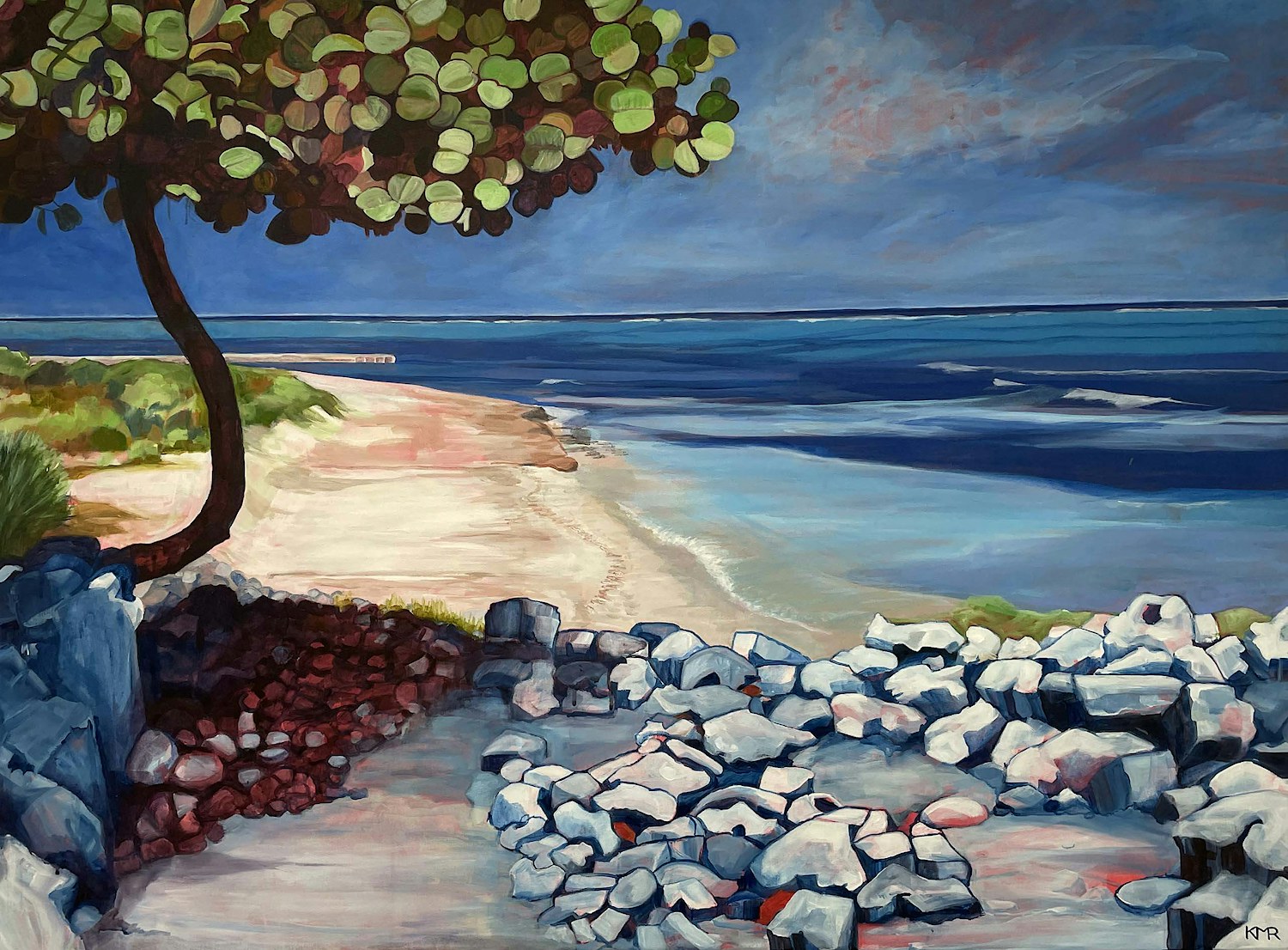 Kate Rogers Little Cayman Seascape 47 5x36 KR 3001